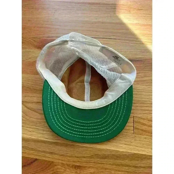 JOHN DEERE l Vintage green and white snap back trucker hat - Picture 3 of 5